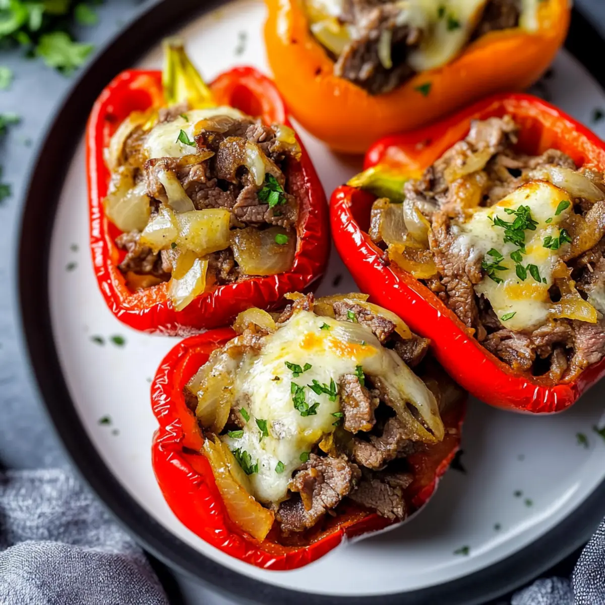 Cheesesteak Stuffed Peppers – A Healthy Flavor Explosion 5 Cheesesteak Stuffed Peppers