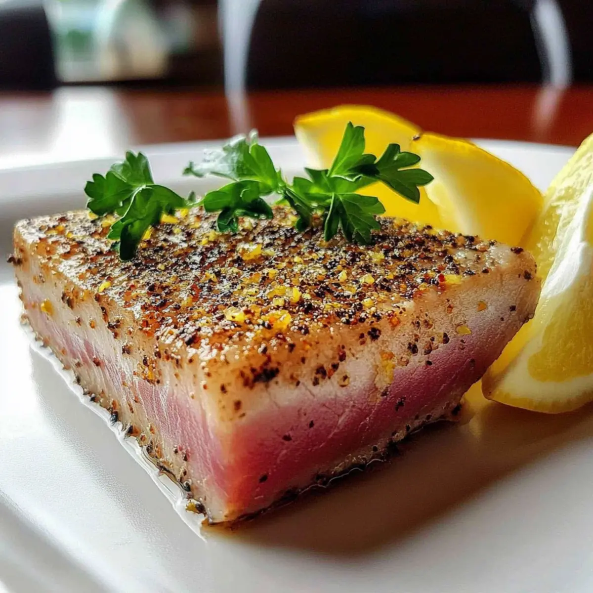 Perfect Seared Tuna Steak with Zesty Lemon Pepper Magic 5 Perfect Seared Tuna Steak