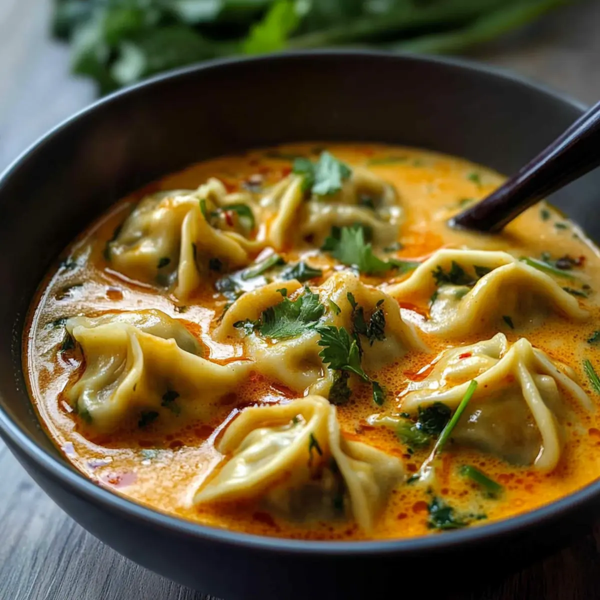 Coconut Curry Dumpling Soup