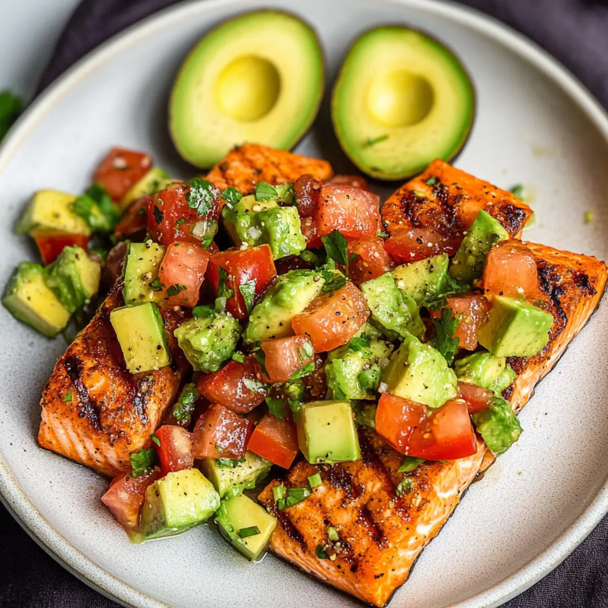 Savory Salmon with Avocado Salsa: Your New Quick Dinner Delight 5 Salmon with Avocado Salsa