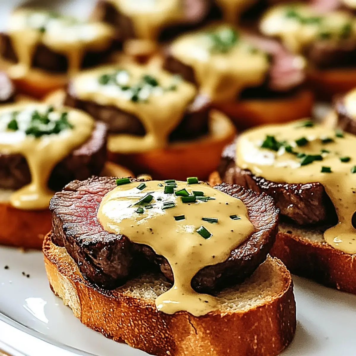 Grilled Beef Tenderloin Crostini