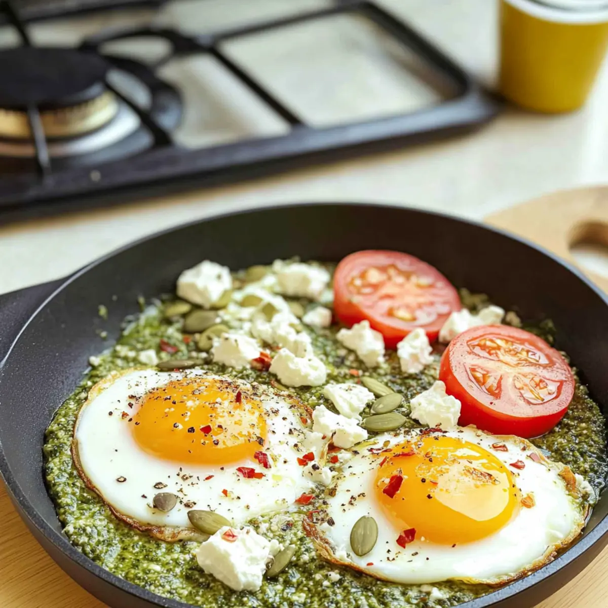 5-Minute Pesto Eggs