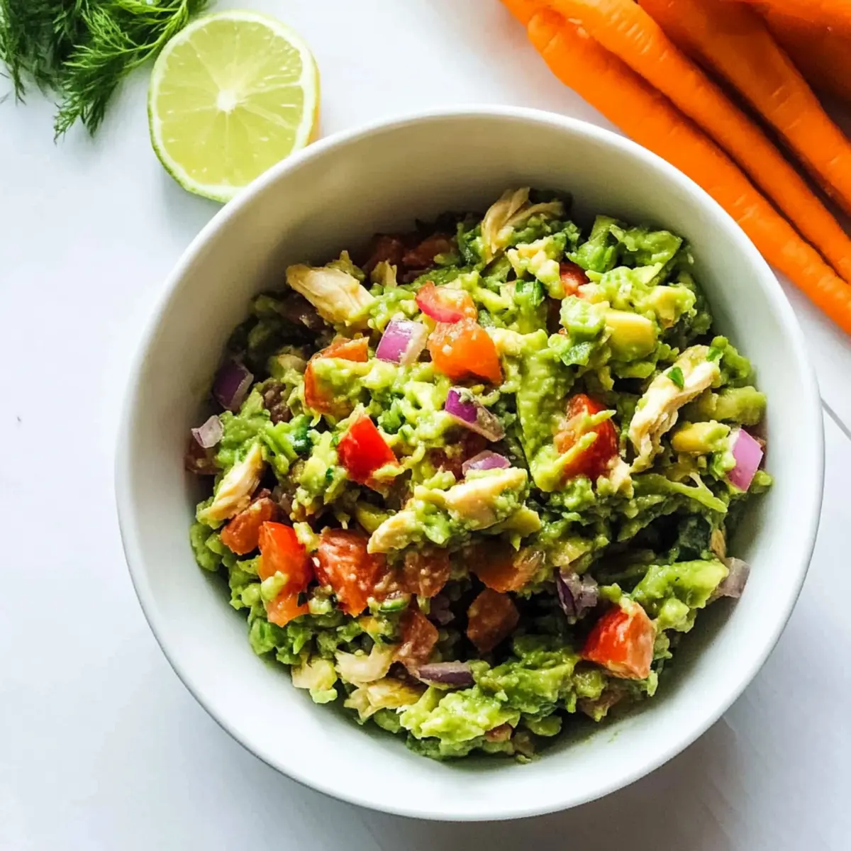 Creamy Mashed Avocado Chicken Salad for a Fresh Twist 3 13cfeb23 4414 410f bca2 35e1d56e7fa3bl tn1spu