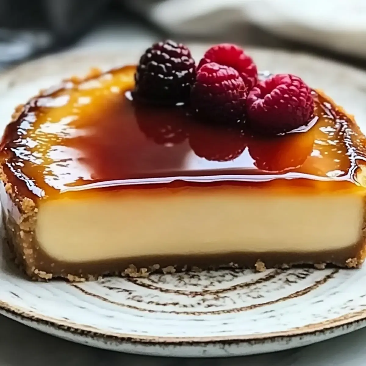 Keto Crème Brûlée Cheesecake