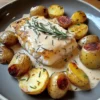 Rosemary Cream Sauce Cod