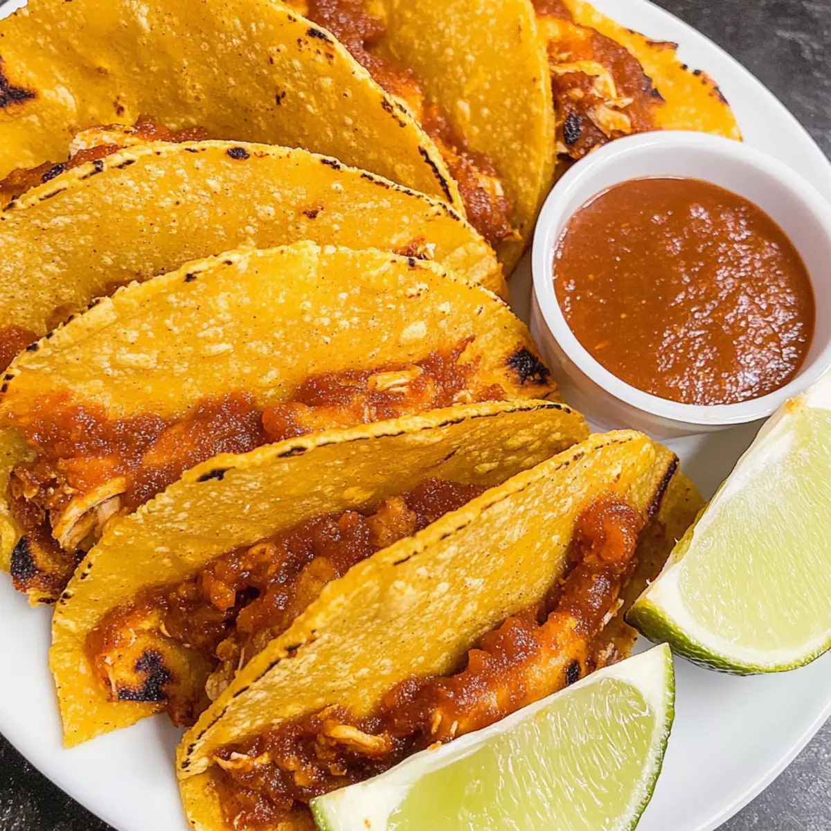 Cheesy Crispy Chicken Tacos