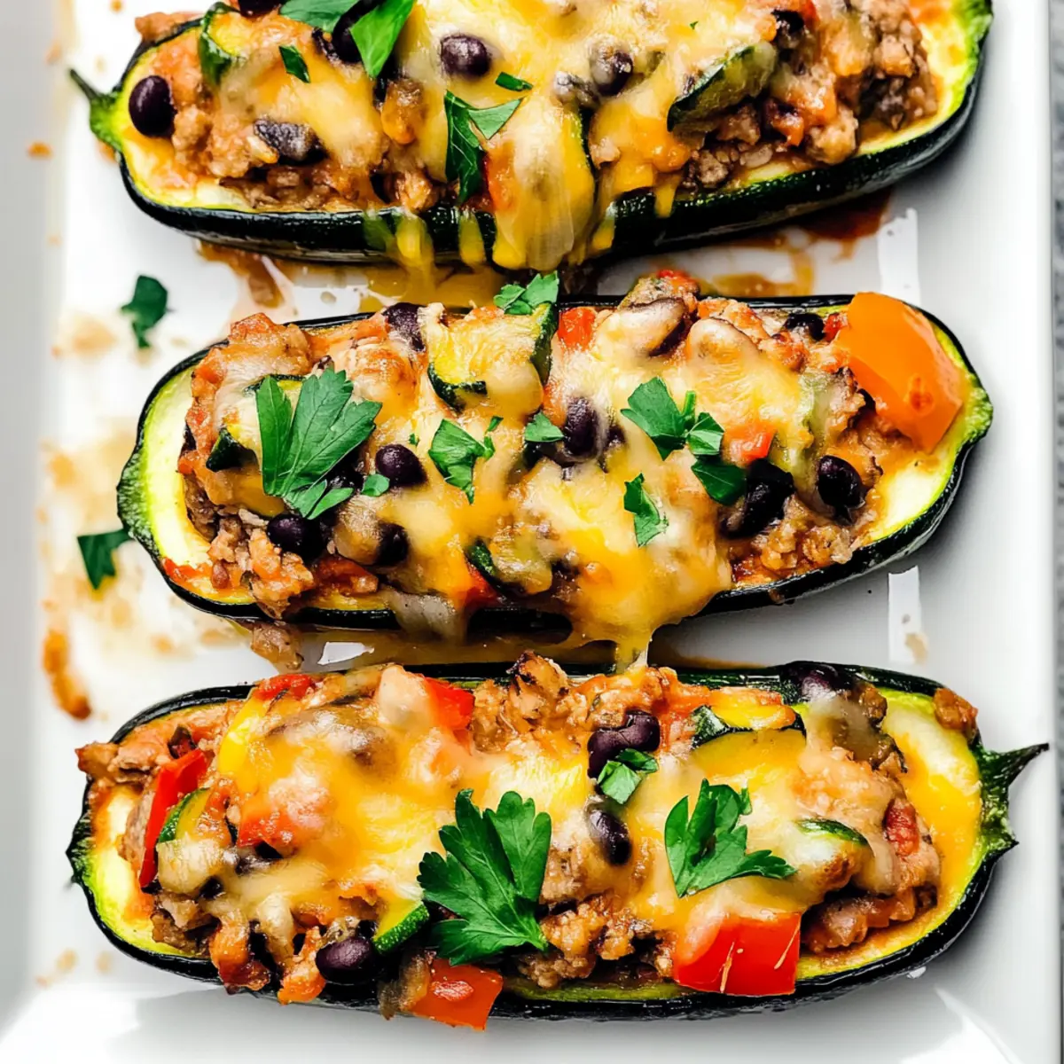 Zucchini Boats with Sardines