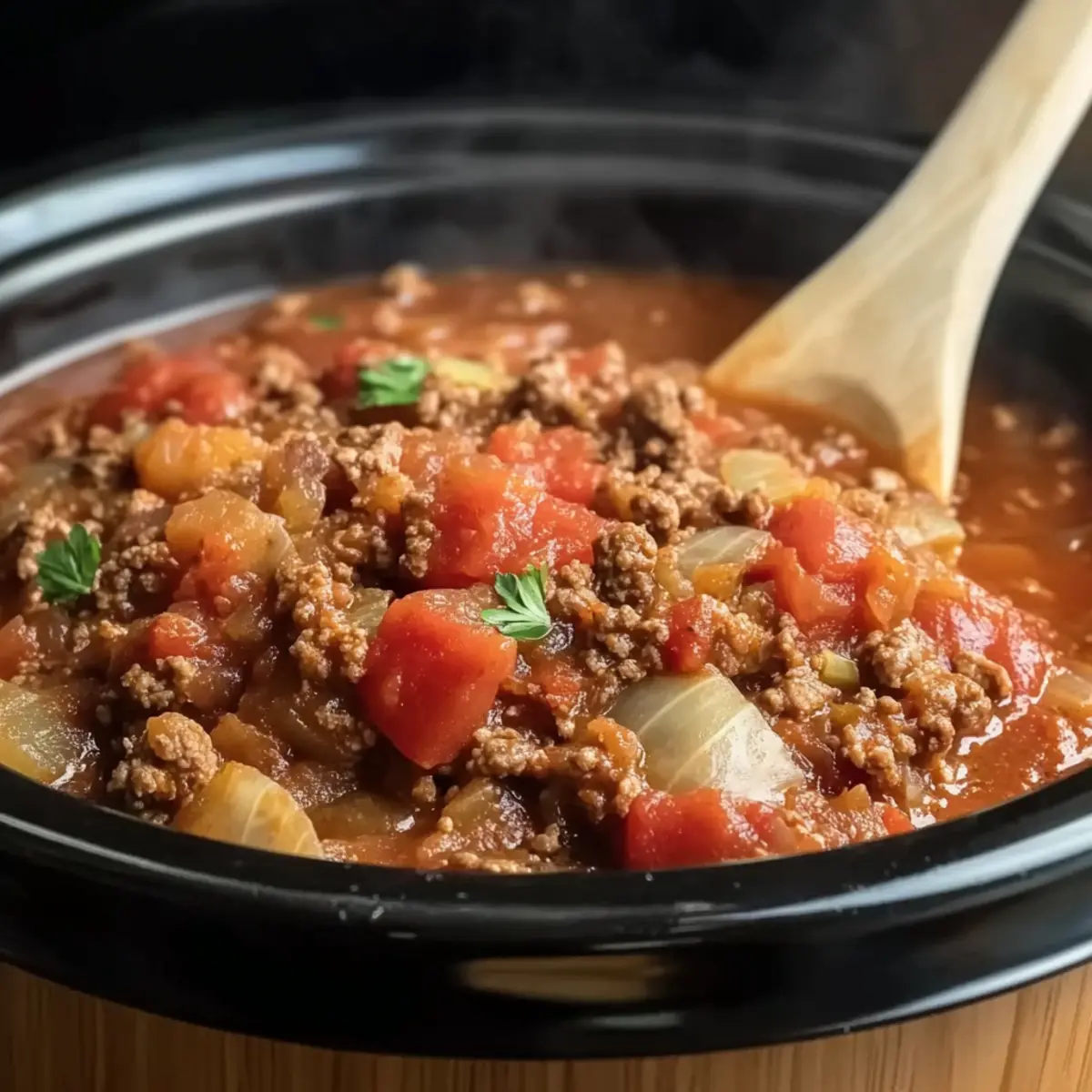 Crockpot Cabbage Roll Soup