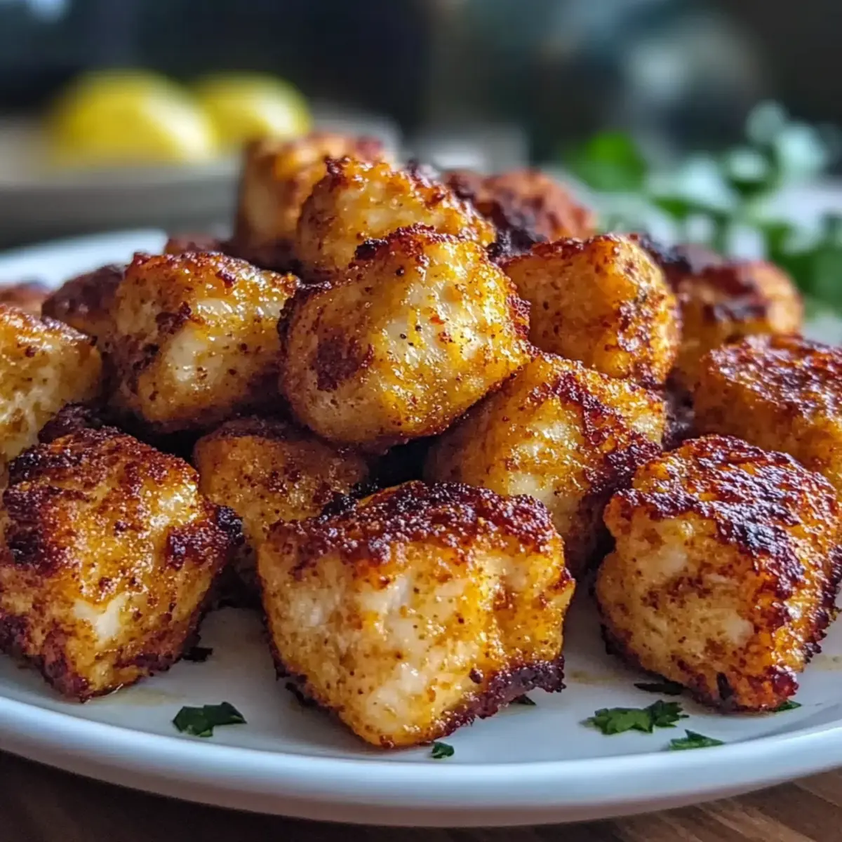 Air Fryer Cajun Chicken Cubes