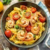 Creamy Shrimp Tagliatelle