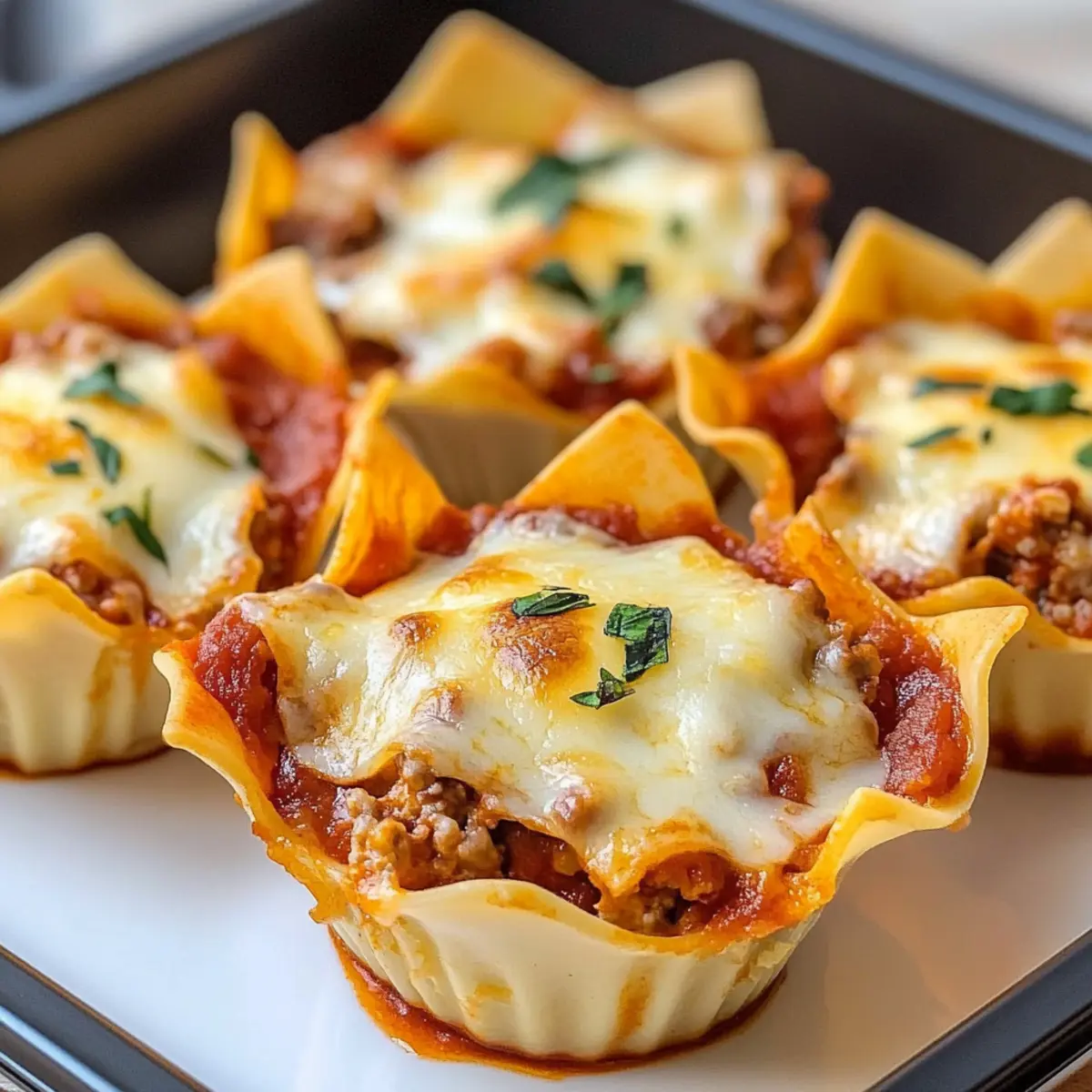 Wonton Lasagna Bites