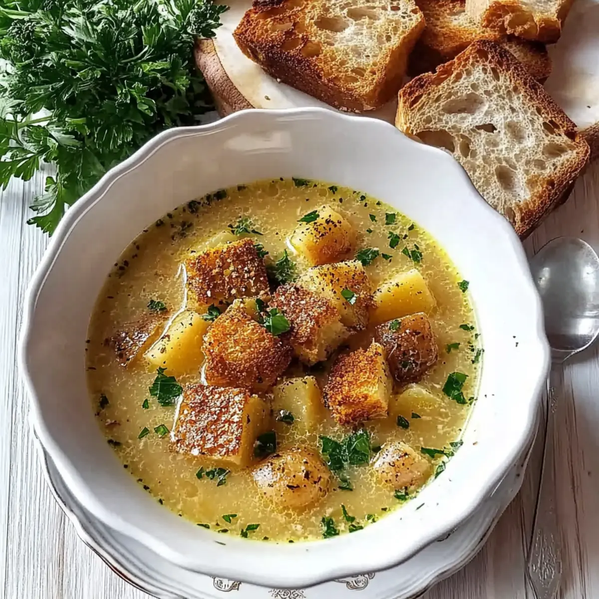 Creamy Czech Garlic Soup: A Warm Slice of Comfort 5 Creamy Czech Garlic Soup