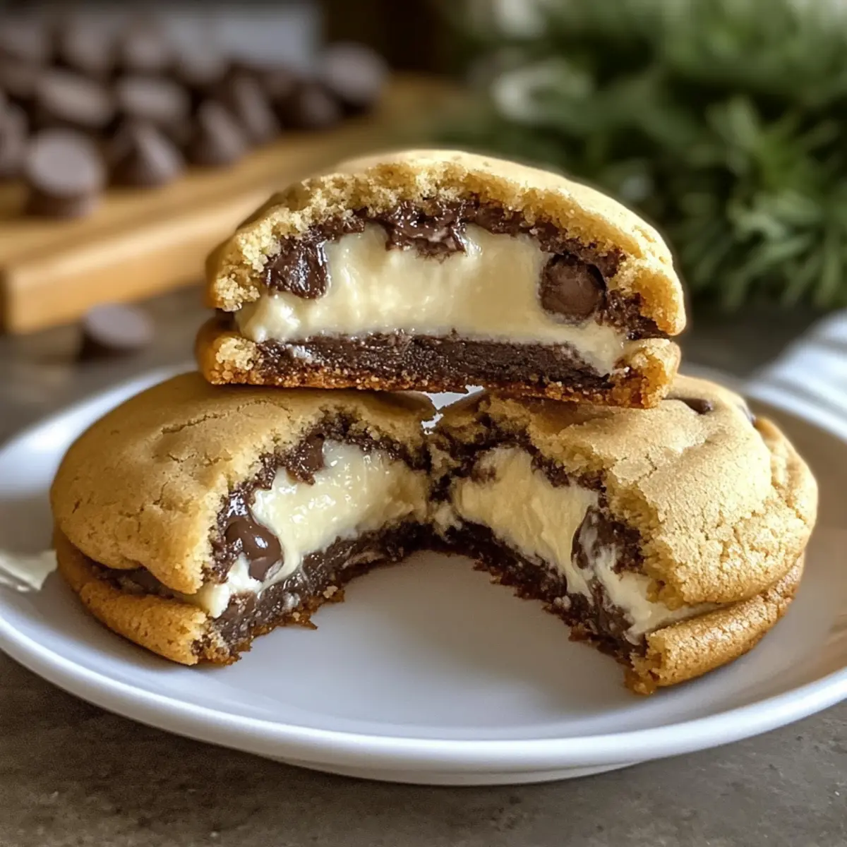 Irresistibly Creamy Cheesecake Stuffed Chocolate Chip Cookies 4 6d0eeb3f bc86 4880 b09e