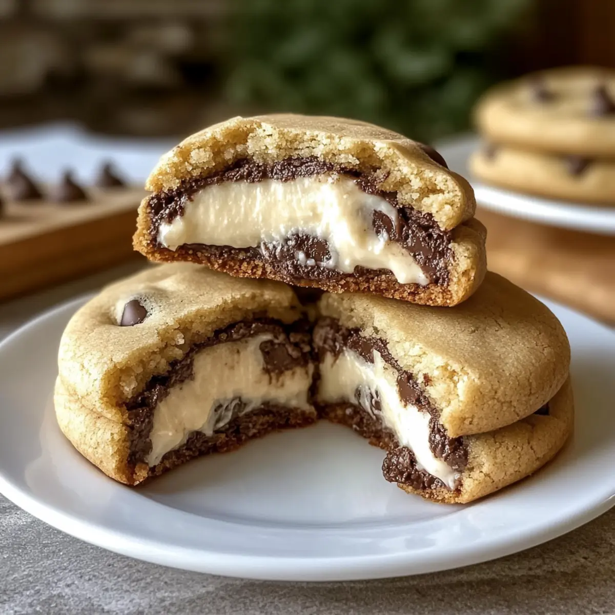 Irresistibly Creamy Cheesecake Stuffed Chocolate Chip Cookies 2 6d0eeb3f bc86 4880 b09e