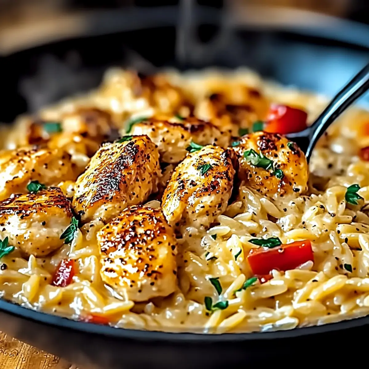 One-Pot Cajun Chicken Orzo