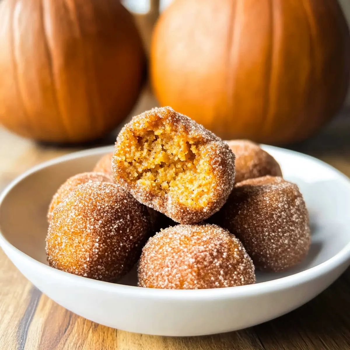 Pumpkin Donut Bites