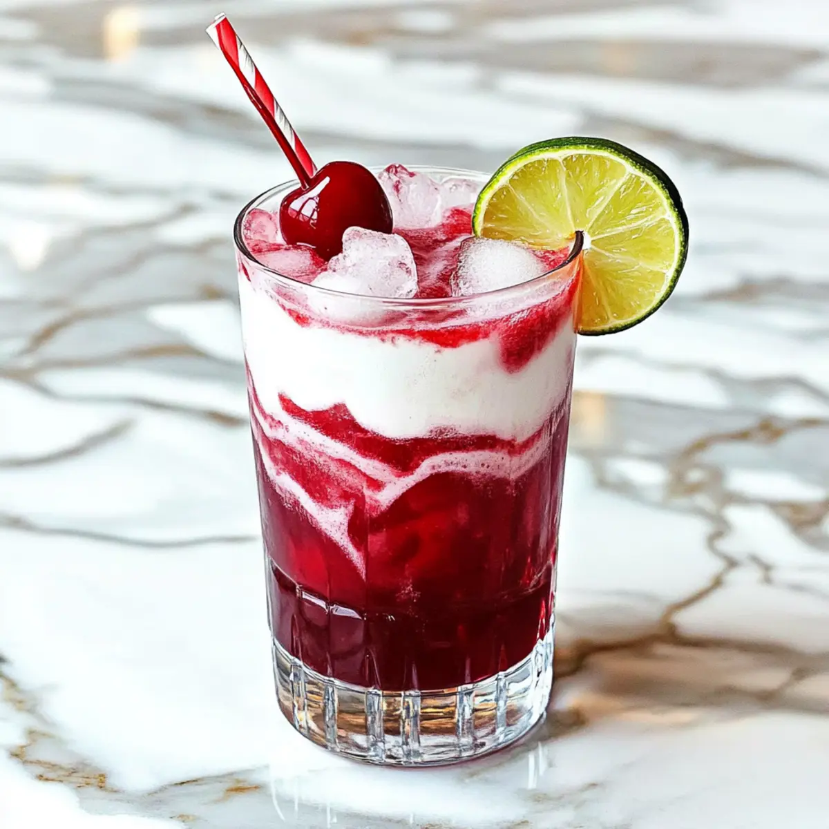 Cherry Lime Frost Dirty Soda