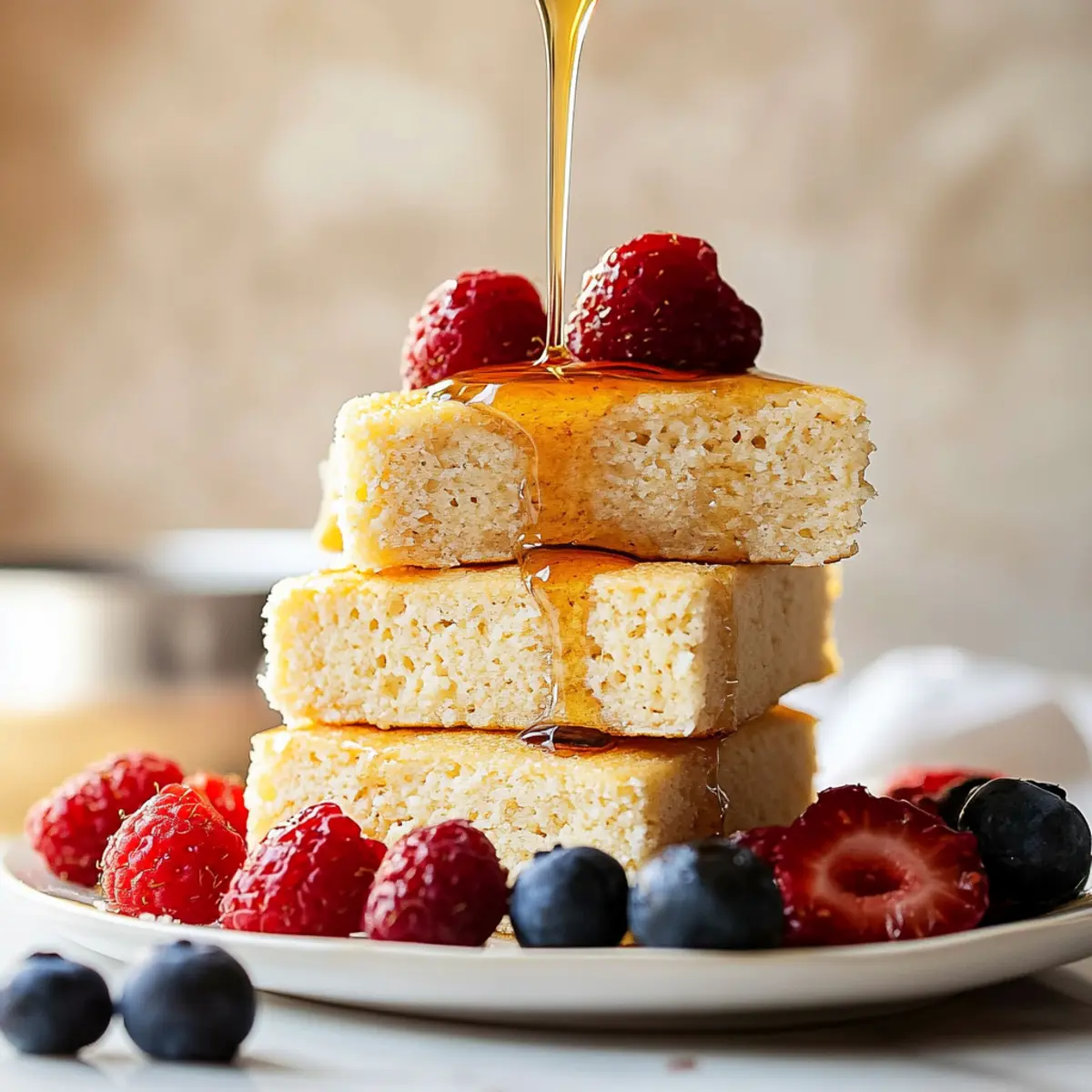 Cottage Cheese Pancake Bars