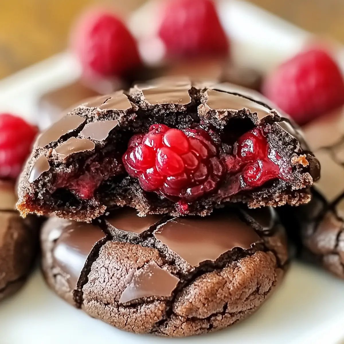 Raspberry Fudgy Chocolate Cookies That Melt in Your Mouth 2 a8cfc0d4 bdd8 431f 883c