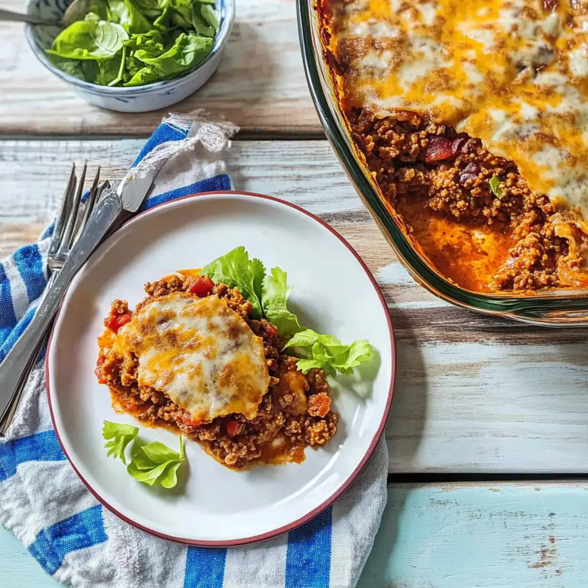 Beefy Taco Casserole
