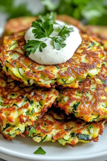 Crispy Zucchini Fritters