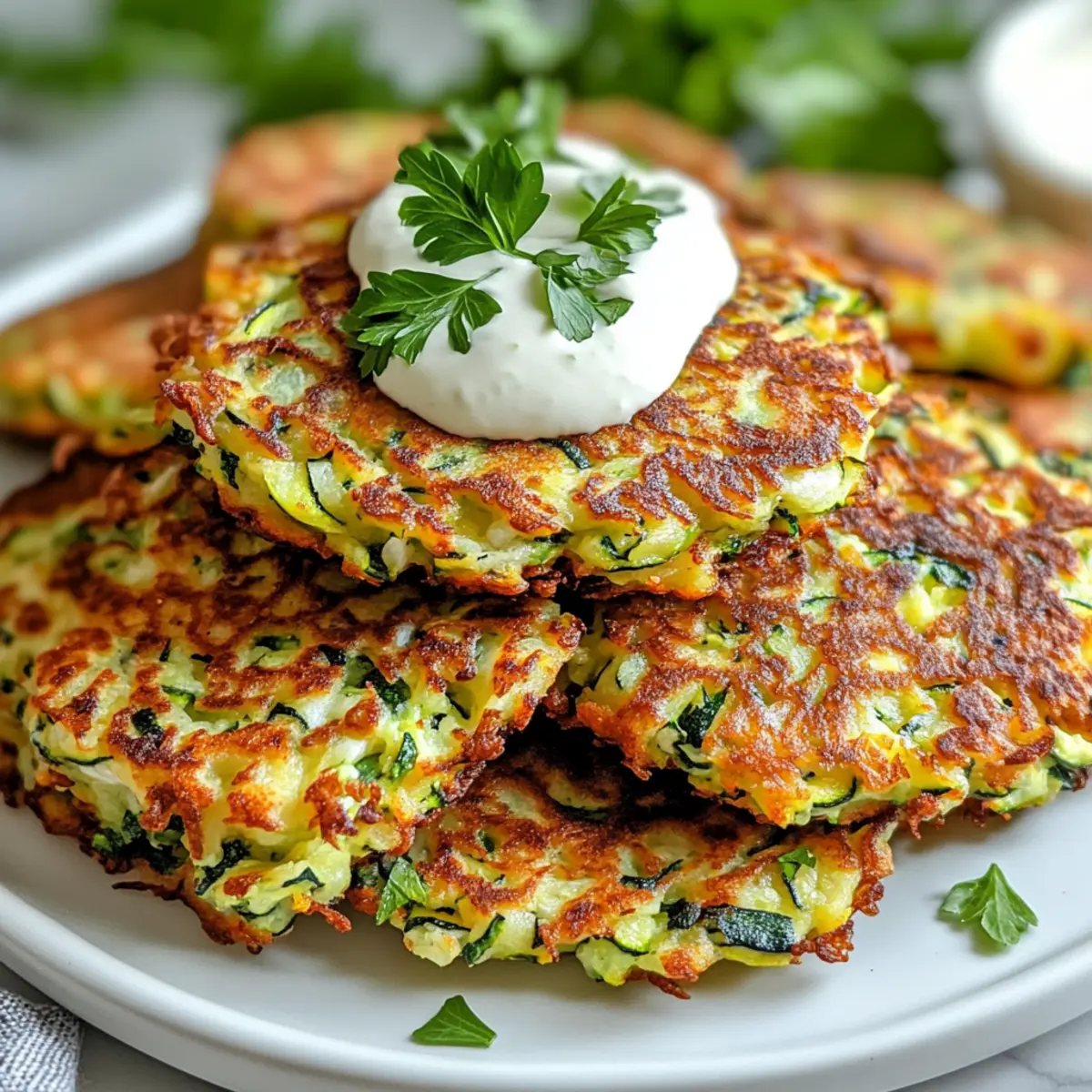 Crispy Zucchini Fritters