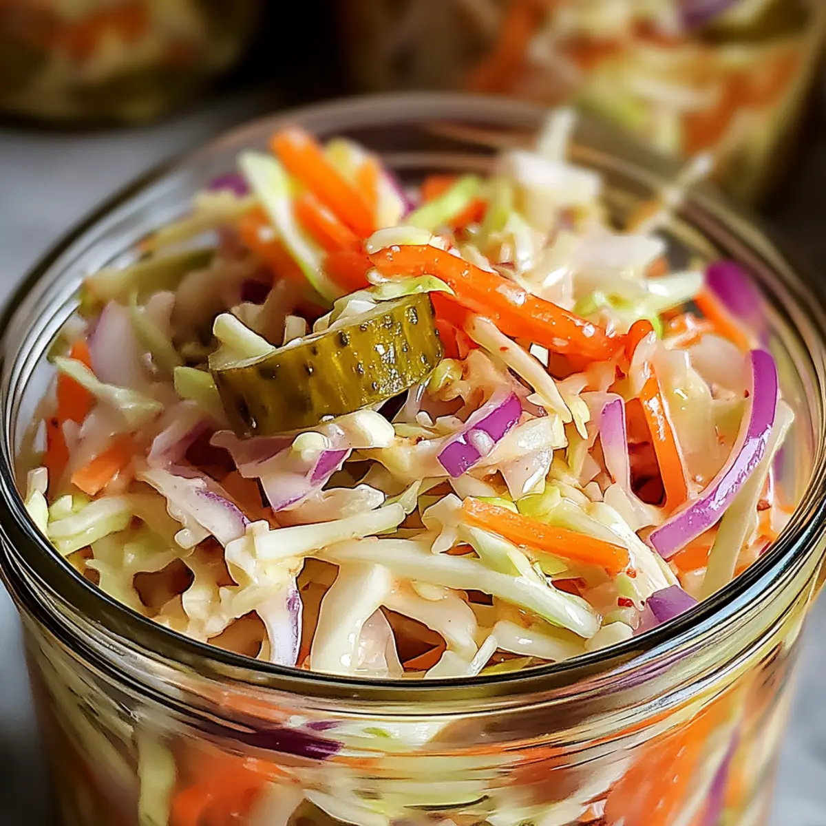 Sweet & Spicy Pickle Slaw