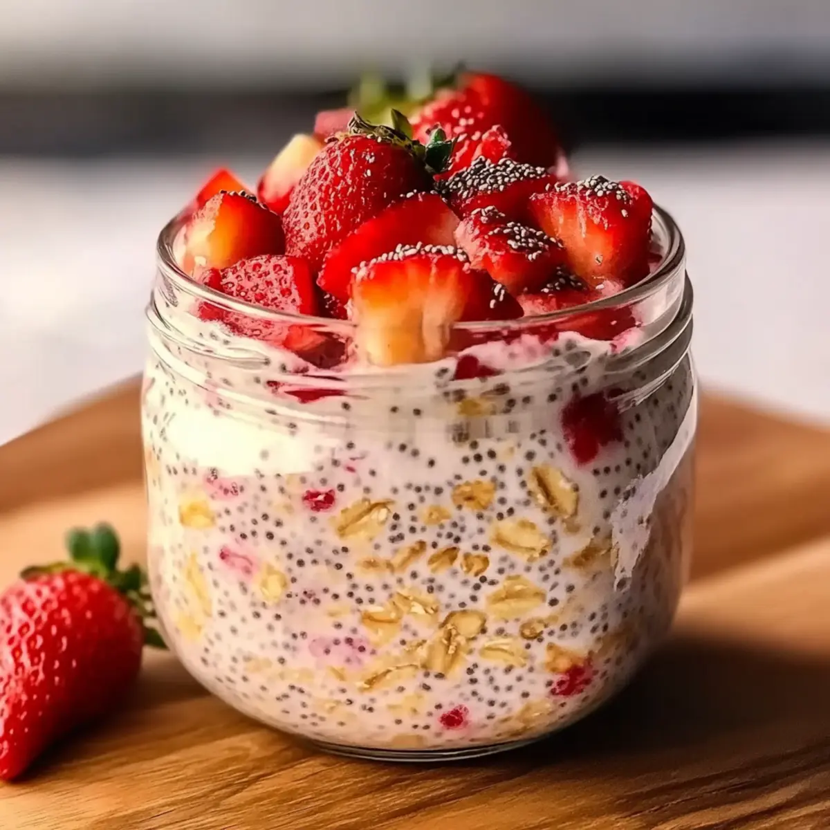 Strawberry Overnight Oats