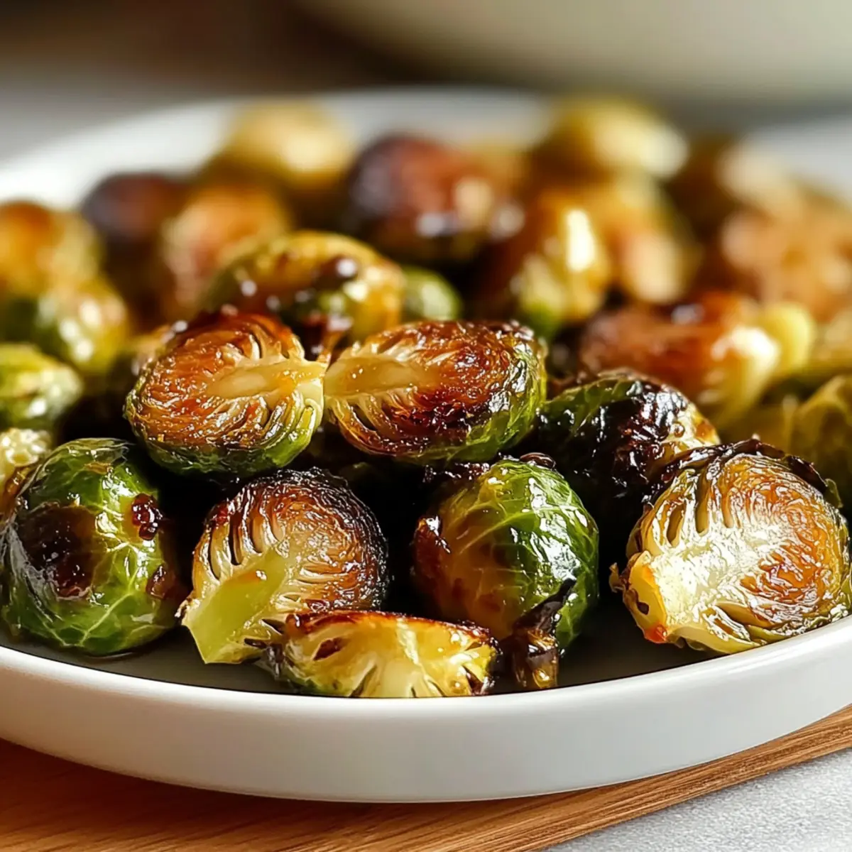 Maple Roasted Brussels Sprouts