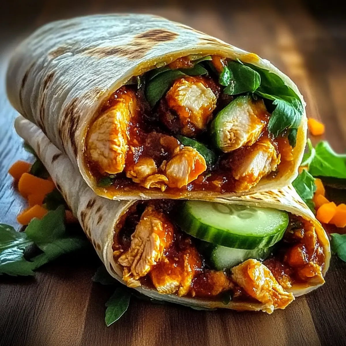 Sweet Chili Chicken Wraps