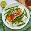 Teriyaki Salmon with Green Beans