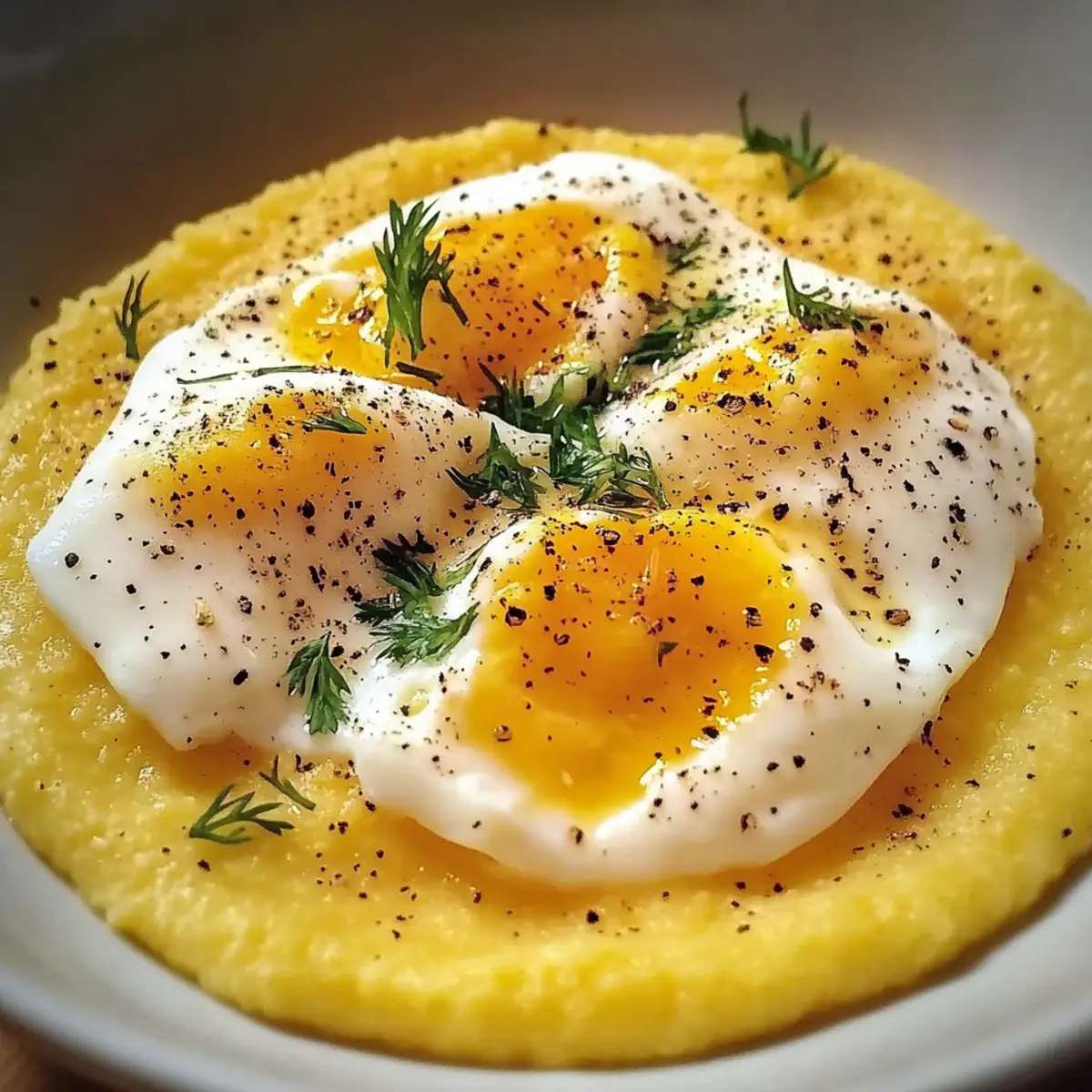 Creamy Polenta with Poached Eggs for a Cozy Brunch Delight 5 Creamy Polenta with Poached Eggs