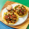 Cheesy Chicken & Poblano Tostadas