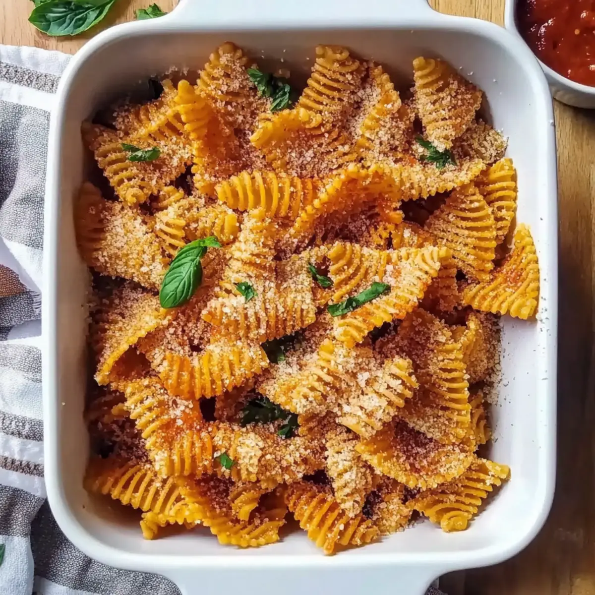 Air Fryer Crispy Pasta Chips