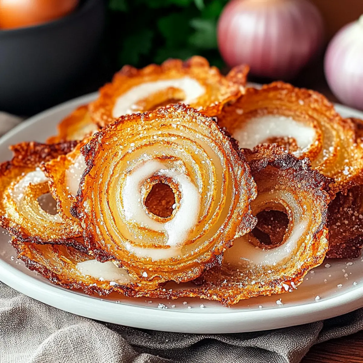 Crispy Onion Ring Chips