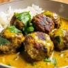 Jerk Meatballs In Coconut Curry