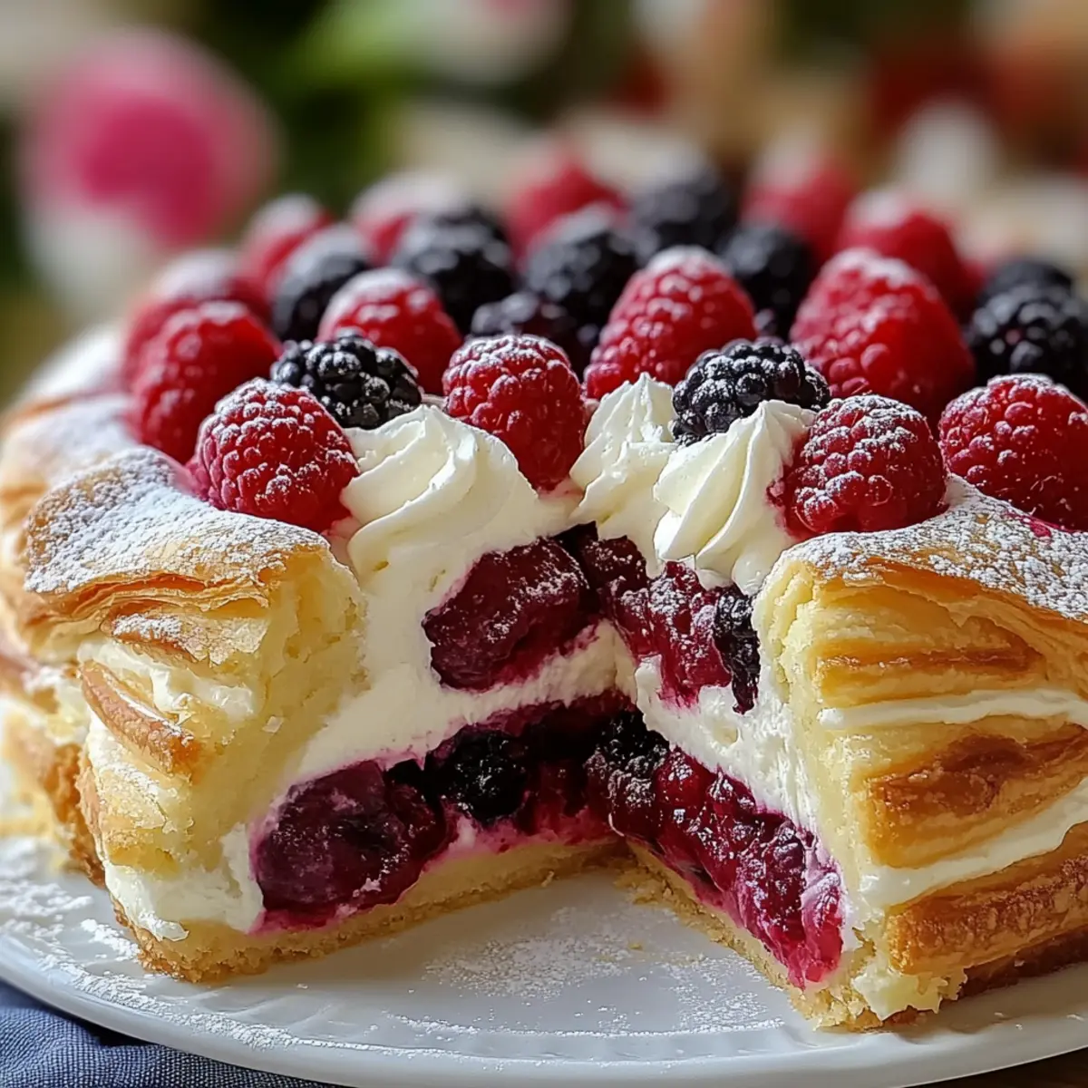 Berry Cream Pastry Cake