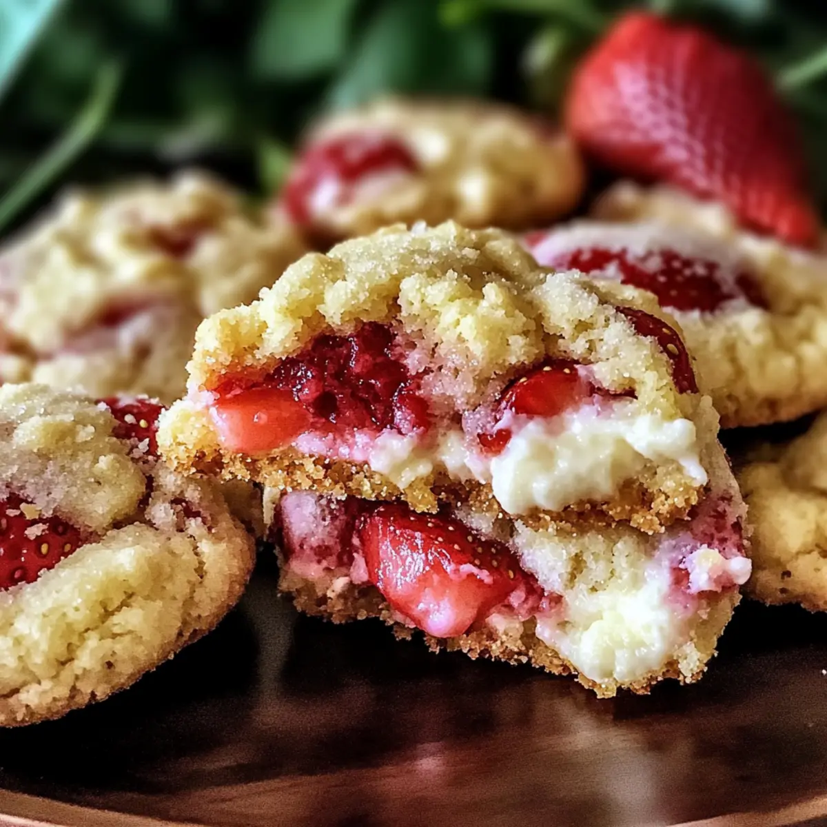 Strawberry Cheesecake Cookies