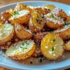 Air Fryer Baked Garlic Parmesan Potatoes