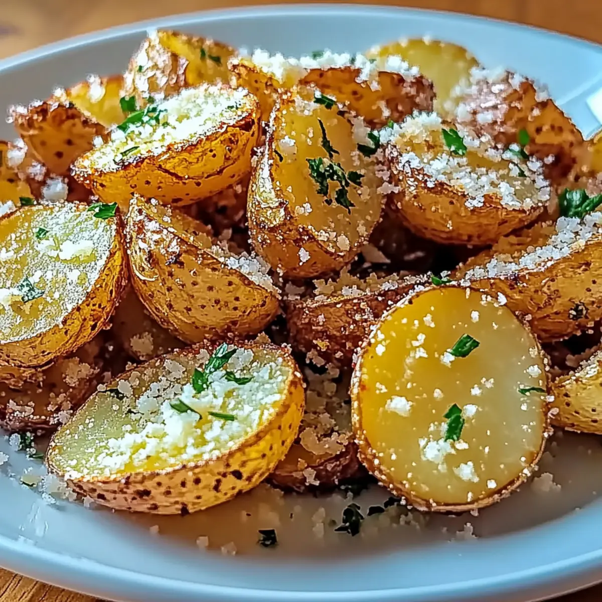 Air Fryer Baked Garlic Parmesan Potatoes You Can't Resist! 5 Air Fryer Baked Garlic Parmesan Potatoes