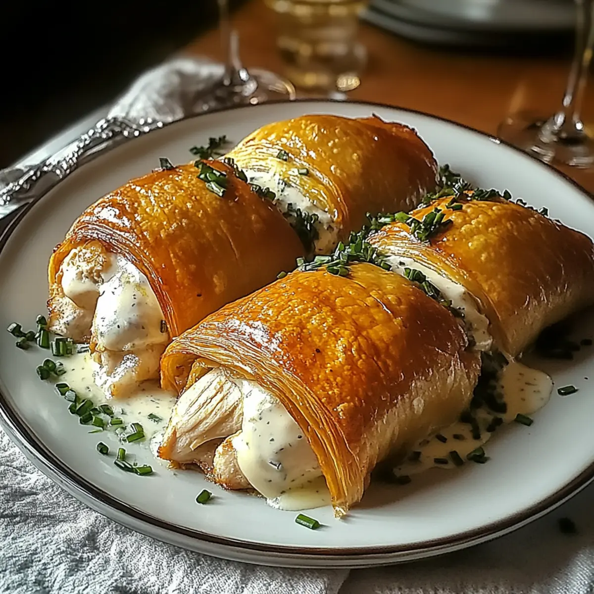 Cozy Chicken Pillows with Creamy Parmesan Sauce Delight 5 Chicken Pillows with Creamy Parmesan Sauce