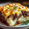 Cowboy Meatloaf & Potato Casserole