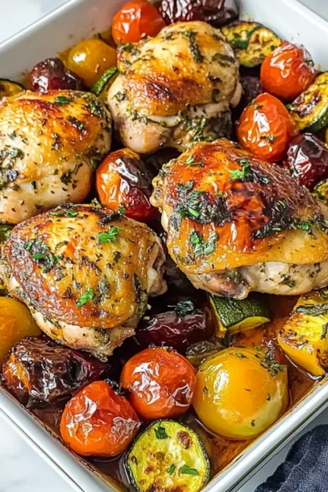 Mediterranean Chicken Tray Bake