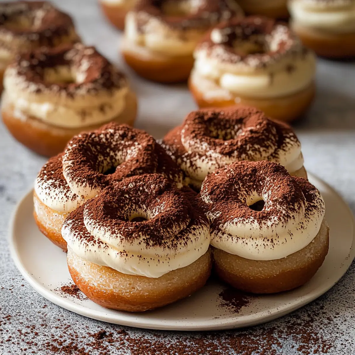 Baked Tiramisu Donuts