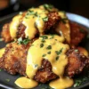 Crusted Chicken with Mustard Cheddar Sauce