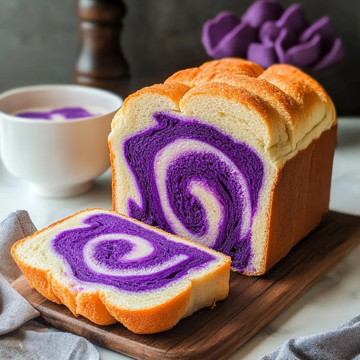 Delicious Ube Milk Bread