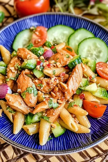 Peanut Chicken Pasta Salad Recipe