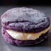 Ube Crinkle Sandwich Cookies