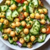 Marinated Chickpea Cucumber Salad