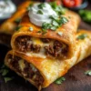 Beef and Cheese Chimichangas Recipe